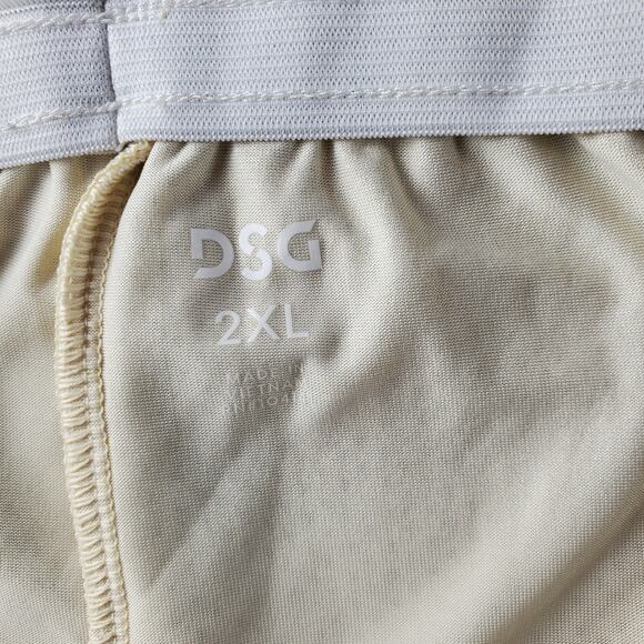 DSG Women's 2XL Mid Rise Mesh‎ Relaxed Fit Shorts Light Sand Beige 7" Inseam New - Picture 5 of 6
